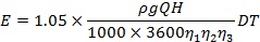 礦井排水泵的年耗電量計算公式